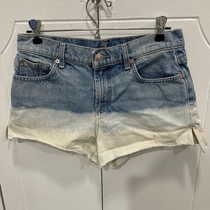 7 For All Mankind Mid-Rise Jean Shorts